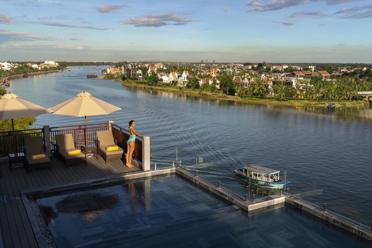 Little Riverside Hoi An . A Luxury Hotel & Spa Exteriör bild View of the lagoon from the hotel